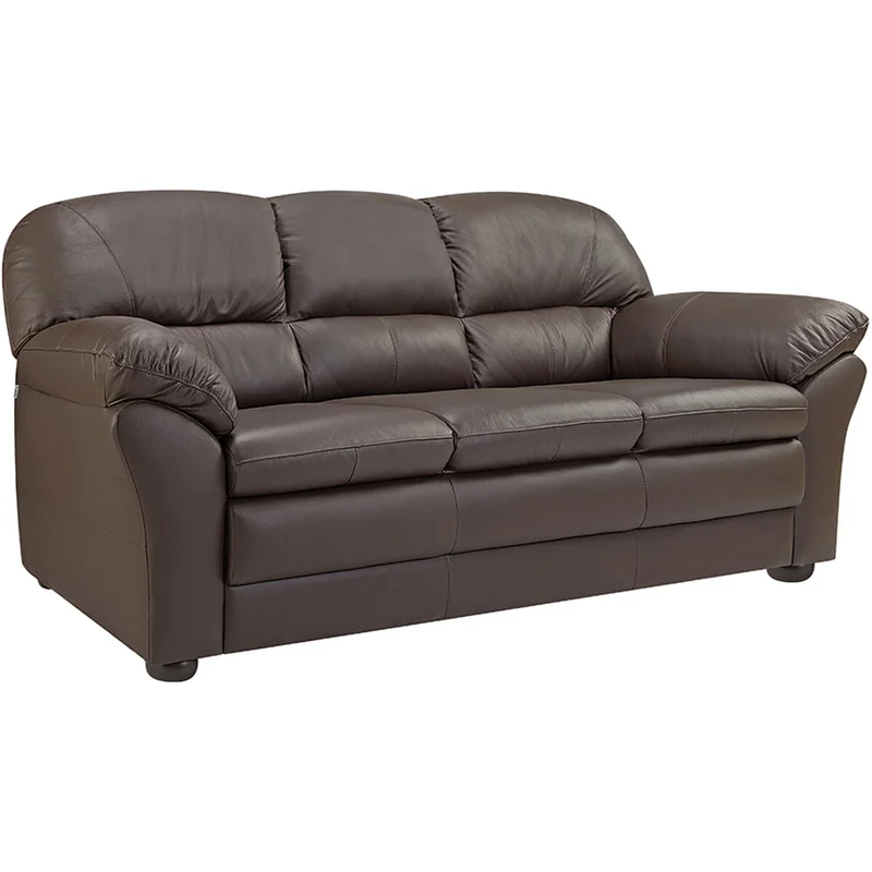 Juego de living 3+2 Cuero Natural en Marrón - Sillones y sofás, Uruguay | La Cueva Muebles, vista 6