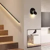 Luminaria lampara metalica de pared led giratoria Negro - Iluminación, Uruguay | Decotech, vista 2 de 7