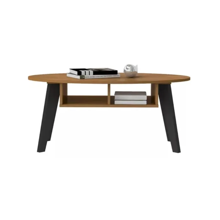Mesa De Living Mesa Ratona Comedor Estilo Nordico Mdp Negro en Negro - Mesas de living, Uruguay | Lais Muebles