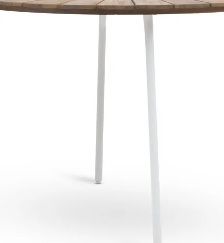 Mesa de jardín BASTRUP Ø120 mad dura/blanco en Multicolor - Muebles para el exterior, Uruguay | JYSK