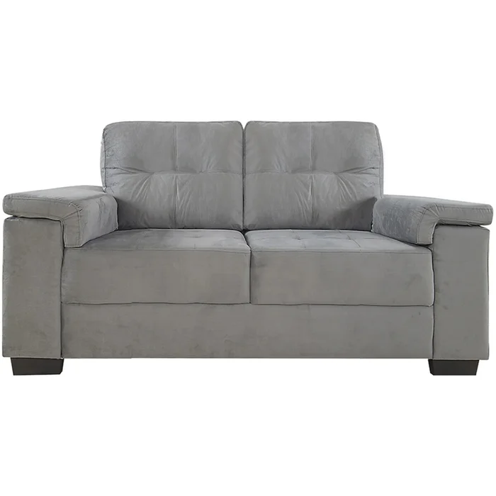 Sillón 2 Cuerpos - Luares Tela - Gris - Sillones y sofás, Uruguay | Rústico Hogar