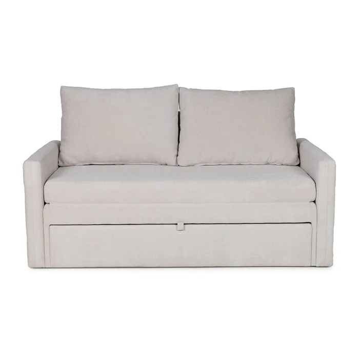 Sofá Cama Poliana - Tela Microfibra - Kruger 02-152 (Beige) en Beige - Sillones y sofás, Uruguay | Nyr, vista 5