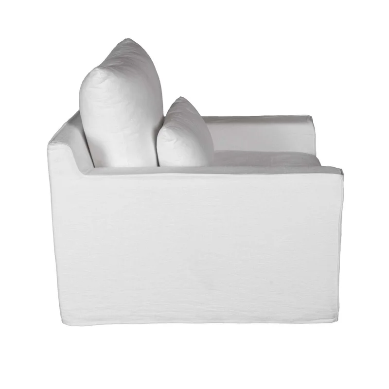 Sofá 1 Cuerpo Tela Blanco Positano en Blanco - Sillones y sofás, Uruguay | Divino, vista 6
