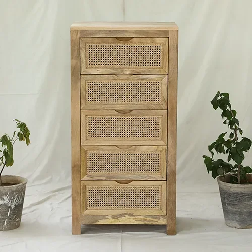 A111C Cómoda 60x40x120 en Madera natural - Cómodas, Uruguay | Victoriana, vista 3