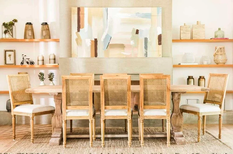 MESA COMEDOR DE OLMO ISABEL - 2.50 X 1.00 MTS en Madera natural - Mesas de comedor, Uruguay | La Iberica, vista 18