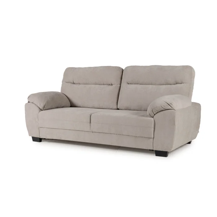 Sofá Serena (Outlet) - Tela Microfibra - 3 cuerpos - Berlin 05 (Ceniza) en Gris - Sillones y sofás, Uruguay | NYR