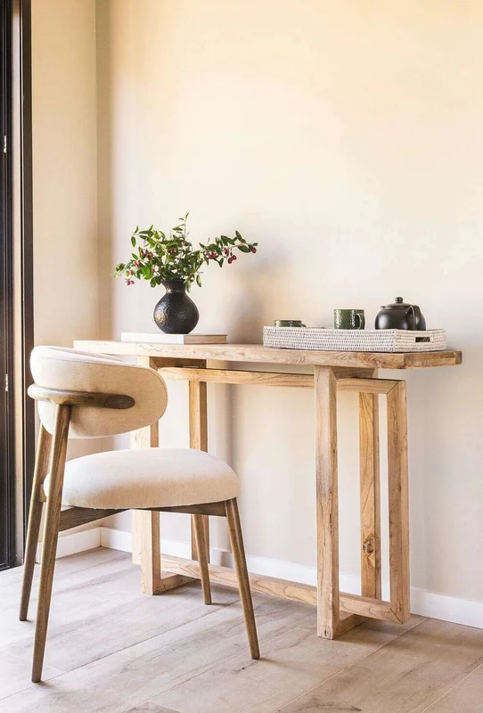 MESA DE ARRIMO / CONSOLA GEO - OLMO - 1.20 MTS en Madera natural - Bibliotecas, Uruguay | La Iberica, vista 23