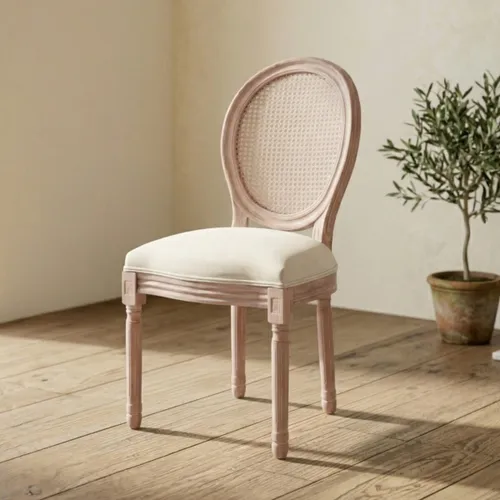 Silla de Comedor Tapizada Madera natural Luis XV - Origen - Sillas, Uruguay | Rústico Hogar