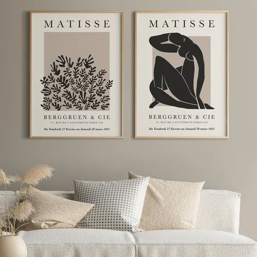 Matisse - Black & beige en Multicolor - Láminas, Uruguay | La Cuadrería