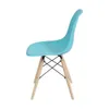 SILLA EAMES COMEDOR CON BASE EN MADERA TURQUESA - Sillas, Uruguay | Decohogar, vista 2 de 4