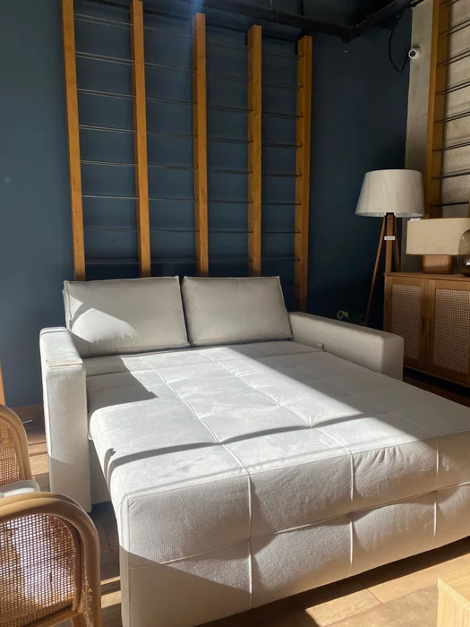Sofá Cama Torres – Beige Easy Clean en Madera natural - Sillones y sofás, Uruguay | Berna Home, vista 8