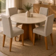 Combo de comedor Aira + 6 Sillas Sven en Beige - Mesas de comedor, Uruguay | Casa Brava, vista 5