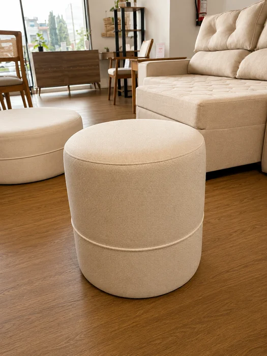 PUFF SOHO III T108 LINO ARENA CLARO en Beige - Sillones y sofás, Uruguay | Balton, vista 6