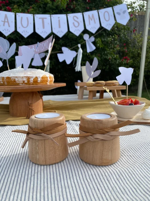Candelabros peque x 2 (doble cuero) en Madera natural - Velas y Portavelas, Uruguay | Dreams On Time, vista 7