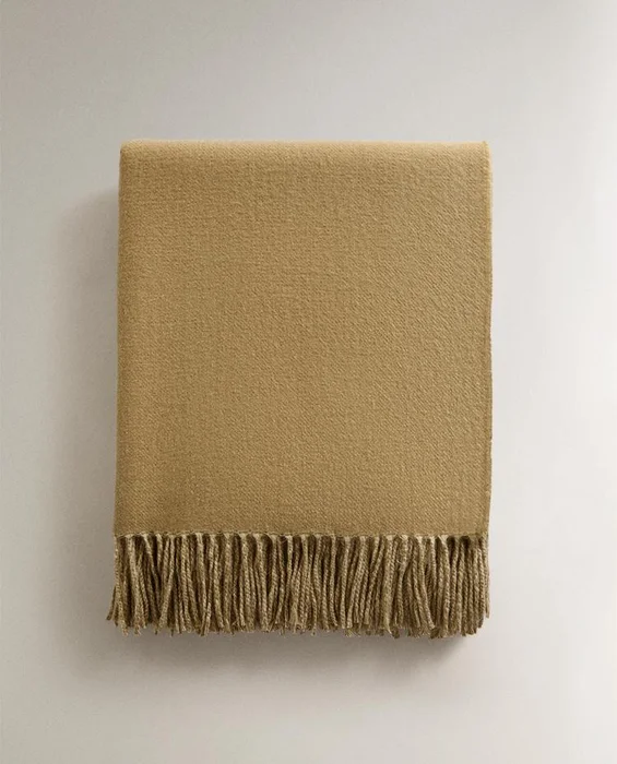 MANTA SUAVE FLECOS en Marrón - Textiles, Uruguay | Zara Home, vista 6