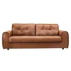 Sofá Sillón 100% Cuero - Raffaello 3 Cuerpos Amarula en Marrón - Sillones y sofás, Uruguay | Berna home, vista 1 de 2