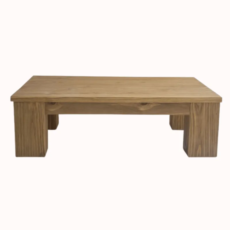 MESA CENTRO COUNTRY ANCHA en Madera natural - Mesas de living, Uruguay | Forum Design