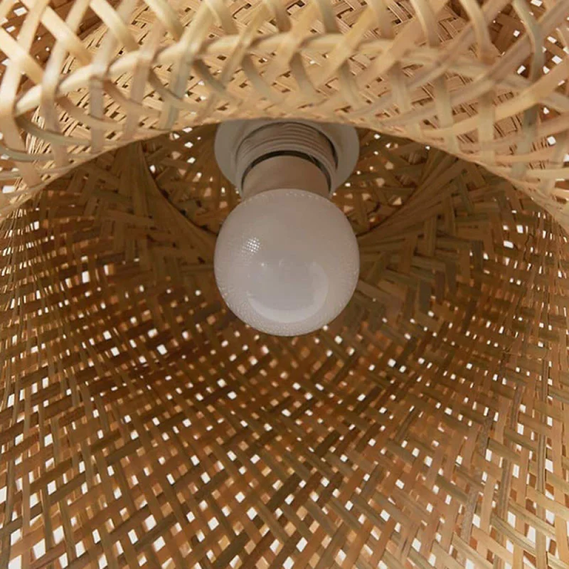 Luminaria Colgante Bamboo Ø 30cm en Marrón - Lámparas colgantes, Uruguay | Serlux, vista 3