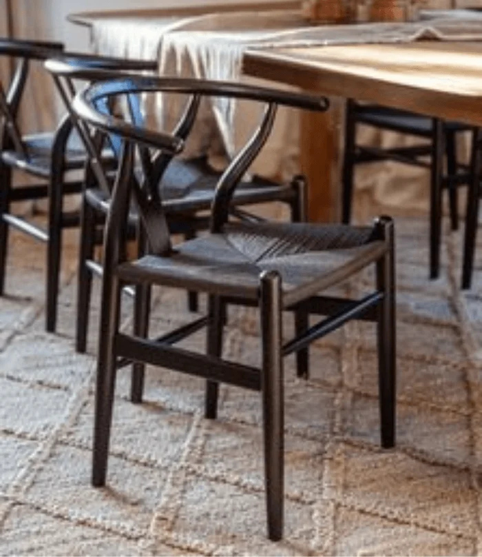 SILLA WISHBONE ROBLE NEGRO C/ASIEN NEGRO en Negro - Sillas, Uruguay | Masinfinito Casa, vista 2