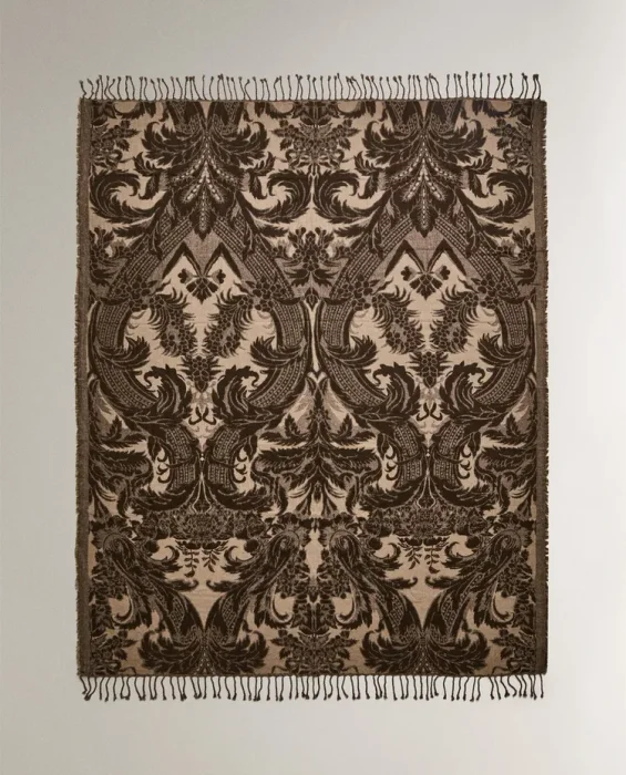 MANTA JACQUARD FLORES - Textiles, Uruguay | Zara Home, vista 2