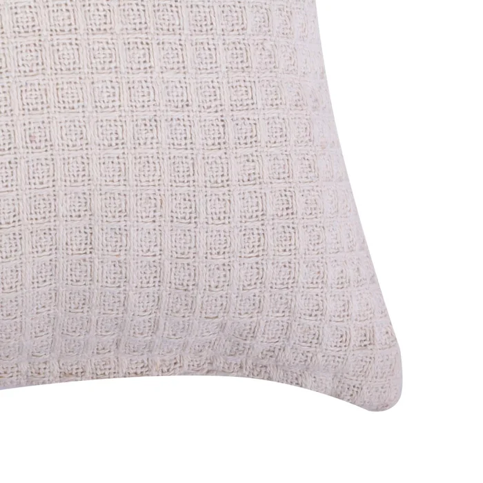 Funda De Almohadón Algodon Natural-beige Sorrel Natural en Madera natural - Textiles, Uruguay | Divino, vista 2