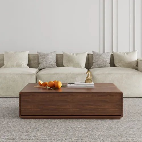 MESA DE CENTRO WINK MARRÓN RECTANGULAR en Marrón - Mesas de comedor, Uruguay | Viasono