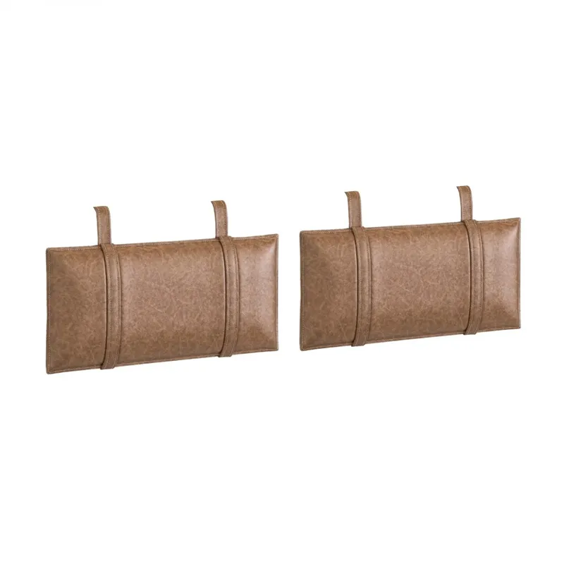 Almohadones X2 Para Respaldo Cama - Brown Leather - Moderna - Respaldos de cama, Uruguay | Rústico Hogar