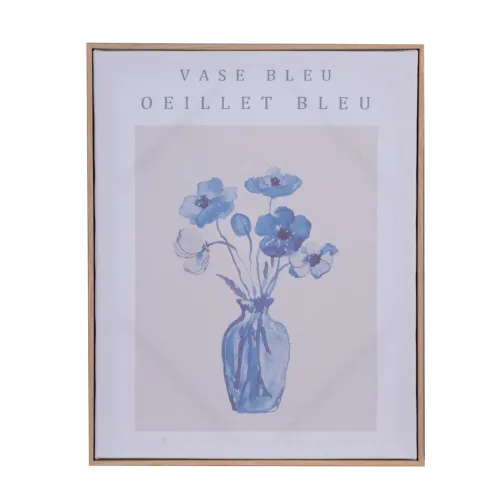 Cuadro 40x50cm Papel Azul Bleu I en Azul - Decoración de pared, Uruguay | Divino