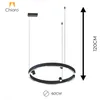 Colgante Led circular anillo suspendido y spots 40W Dimerizable en Negro - Lámparas colgantes, Uruguay | Iluminica, vista 4 de 6