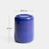 Mesa auxiliar exterior Mesquida de cerámica con acabado azul glaseado Ø 35 cm en Azul - Mesas de arrimo, Uruguay | Kavehome, vista 7 de 7