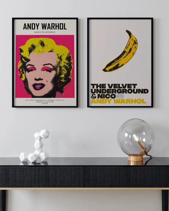 Andy Warhol - Marilyn Monroe & Banana en Multicolor - Láminas, Uruguay | La Cuadrería