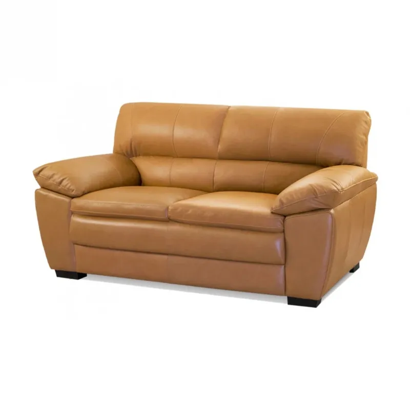 Sillón 100% Cuero - 2 Cuerpos Promax - Caramelo en Marrón - Sillones y sofás, Uruguay | Ecowood