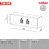 Estante Flotante Rectangular 99cm Repisa 100% Mdf en Multicolor - Bibliotecas, Uruguay | Balton, vista 5 de 5