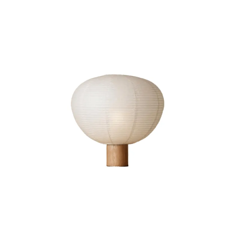 L. MESA BLOMUS KAMI OAK D32XH31 en Blanco - Lámparas de mesa, Uruguay | Masinfinito Casa