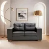 SOFA 100% CUERO - 2 CUERPOS - MODELO DOMINI - NEGRO en Negro - Sillones y sofás, Uruguay | Champagne Home, vista 2 de 5