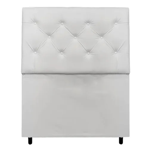 Respaldo Cabecera Luxo 1 plaza - PU Simil Cuero en Blanco - Respaldos de cama, Uruguay | Delta Center