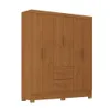 Ropero Max 6 Puertas 2 Cajones - Línea Glam - Natural en Madera natural - Roperos y placares, Uruguay | Ecowood, vista 1 de 4