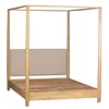 Cama Canopy Queen Madera-de-mango Natural-beige Woodside en Madera natural - Dormitorio, Uruguay | Divino, vista 2 de 6