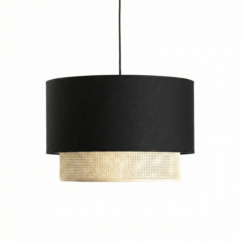 Colgante Duo Texture Black en Multicolor - Lámparas colgantes, Uruguay | La Perla