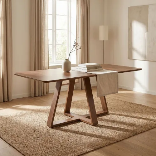 Mesa de comedor Avena - 160 - Canela en Marrón - Mesas de comedor, Uruguay | NYR
