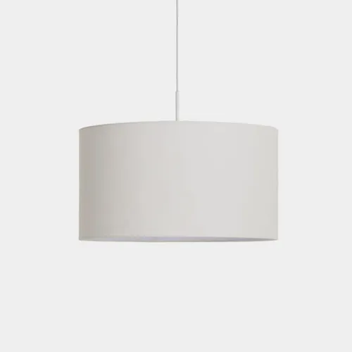 Pantalla para lámpara de techo Niani en algodón color marfil - Ø45 cm en Blanco - Lámparas colgantes, Uruguay | Kavehome