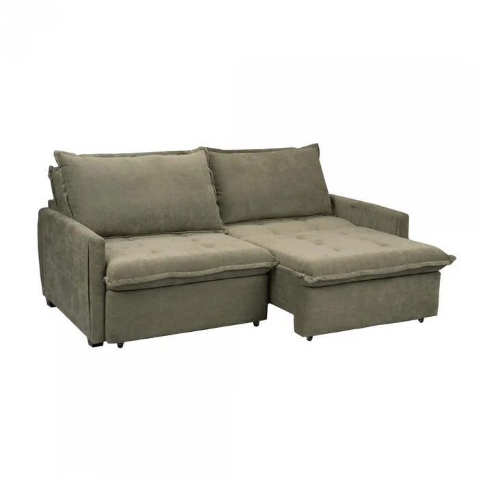 Sofá Cama Oliver 3 Cuerpos - Verde en Verde - Sillones y sofás, Uruguay | Rústico Hogar, vista 2