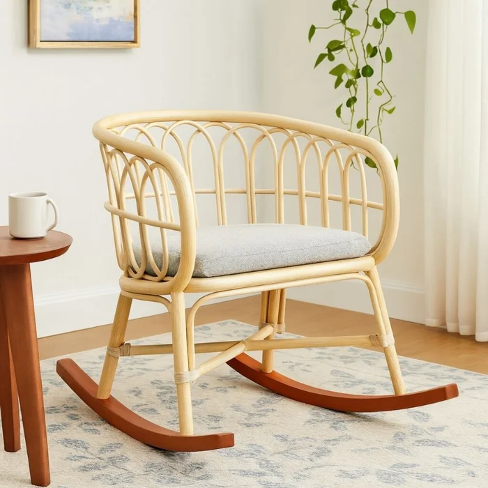 Mecedora NAGATA BEIGE en Beige - Butacas, banquetas y puffs, Uruguay | Viasono