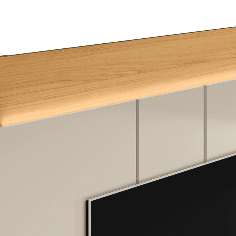 Panel para TV Zurique 200cm con Kit Led MDF/MDP en Beige - Muebles para TV, Uruguay | Balton, vista 7