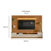Rack con Panel Ouro Listones de madera y Led 268cm MDF/MDP - Muebles para TV, Uruguay | Balton, vista 7 de 11