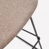 Taburete Zahara - marrón y acero con acabado negro altura 76 cm en Marrón - Butacas, banquetas y puffs, Uruguay | Kavehome, vista 4 de 10