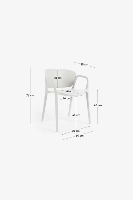 Silla 100% de exterior Ania - blanco en Blanco - Sillas, Uruguay | Kavehome, vista 10