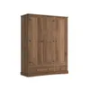 Ropero 3 Puertas - Madera Maciza - Línea Monterrey - Nogal - Roperos y placares, Uruguay | Ecowood, vista 1 de 4