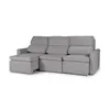 Sofá Santiago (Rebatible) - Tela Microfibra - 3 cuerpos - TC1009 (Plata) en Gris - Sillones y sofás, Uruguay | NYR, vista 3 de 8
