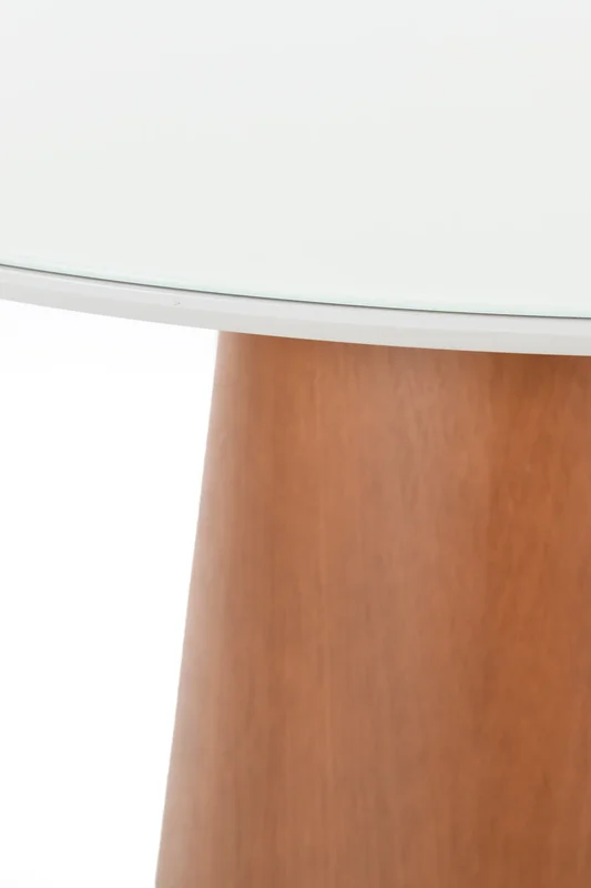 MESA COMEDOR CATARINA MADERA/VIDRIO DIAM120 en Madera natural - Mesas de comedor, Uruguay | Vinibel, vista 3